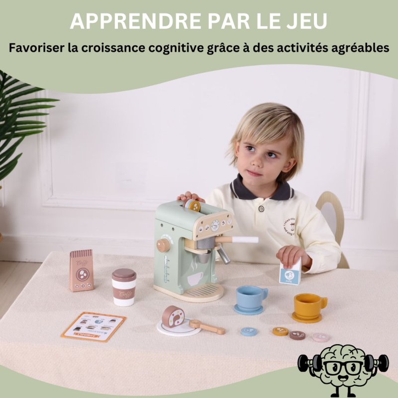 Machine à café en bois | Jouets en bois - En vente sur Child-Home.ch
